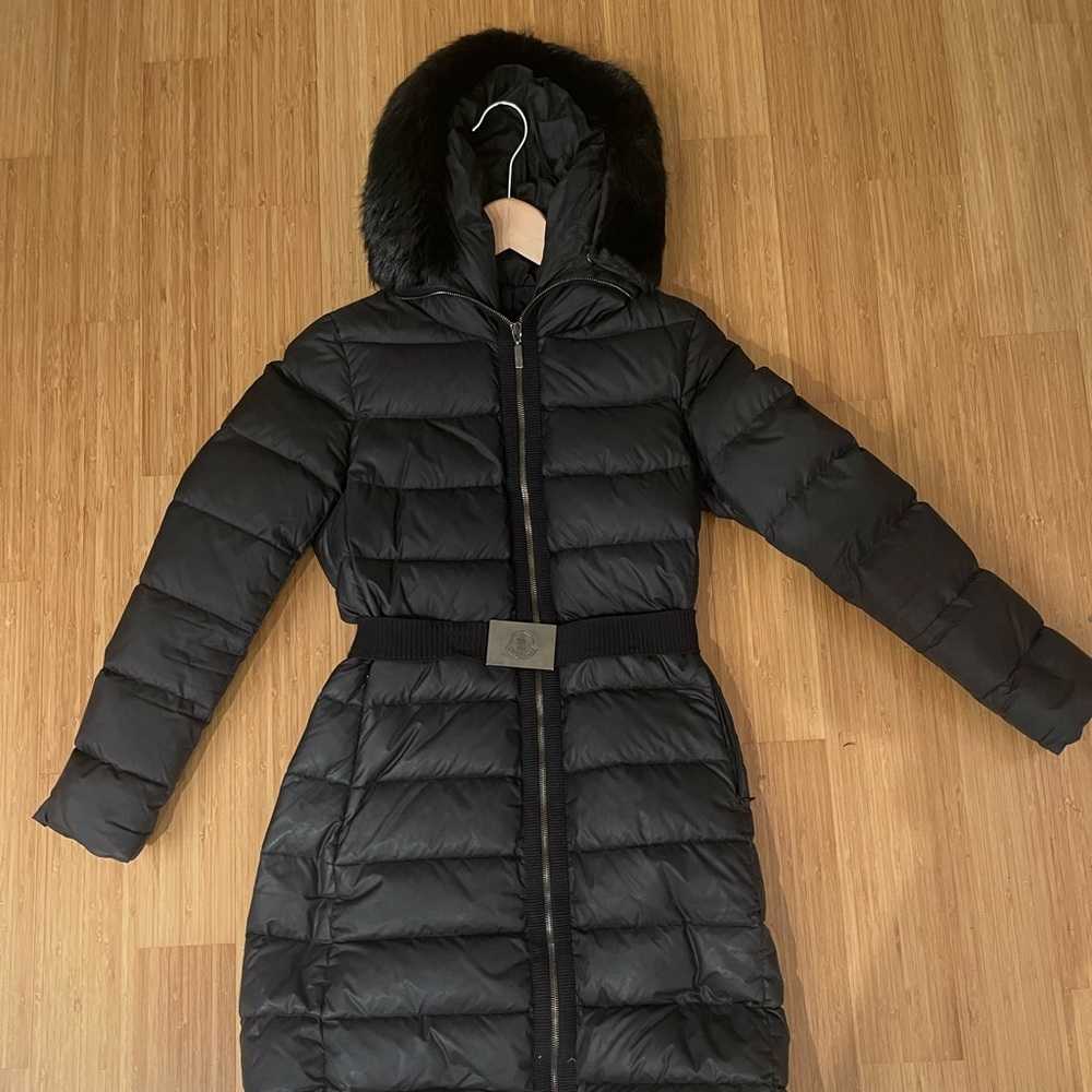 Authentic Moncler winter jacket with real fur